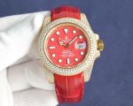 Rolex Submariner 3135 Movement 40mm Diamond Case Red Face Lume 904L Watch